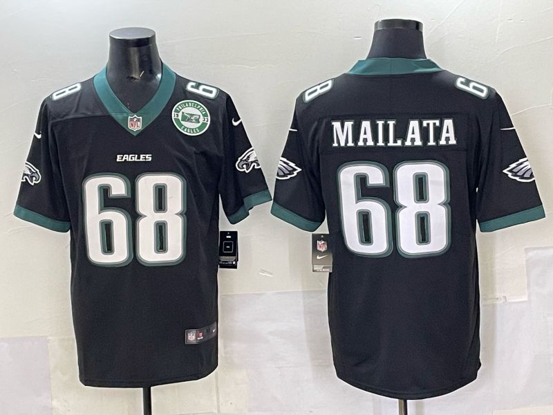 Men Philadelphia Eagles #68 Mailata Black Nike 2025 Limited NFL Jersey 006->philadelphia eagles->NFL Jersey